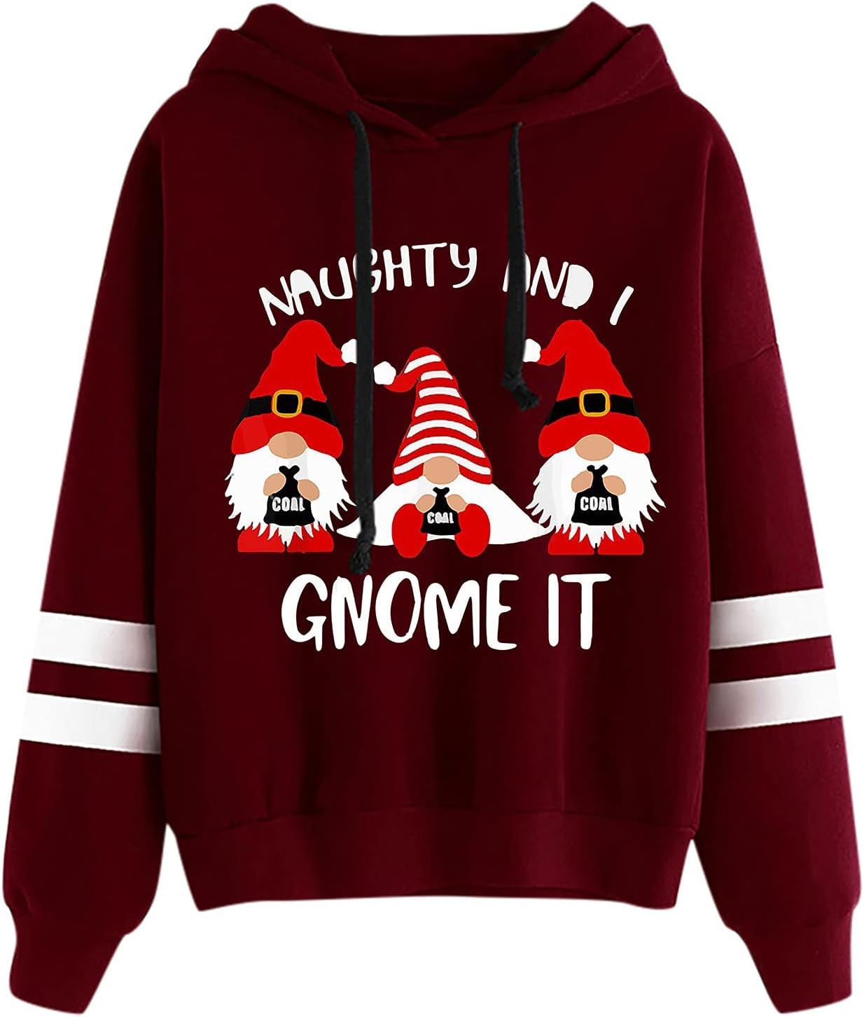 Teen Girls Cute Hoodies Print Christmas Shirts Hooded Pullover Sweatshirts Xmas Tops Blouse